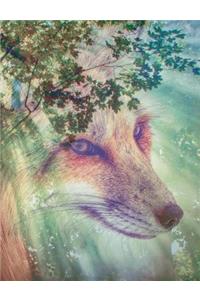 Forest Wolf Composition Notebook, Blank Sketch Paper