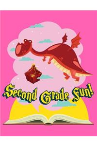 Second Grade Fun Dragon Composition Notebook