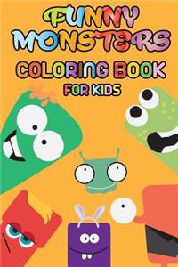 Funny Monsters - Coloring book for kids