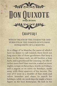Don Quixote Journal Notebook