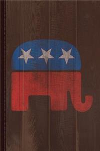 Republican Elephant Vintage Journal Notebook