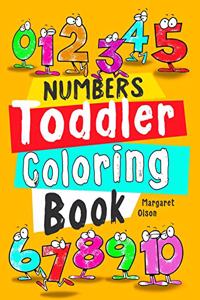 Toddler Coloring Book. Numbers.