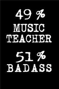 49% Music Teacher 51% Badass