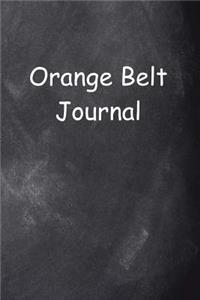 Orange Belt Journal Chalkboard Design