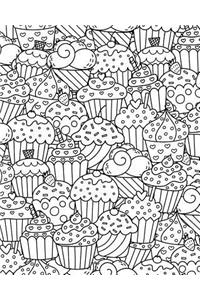 Journal Notebook Cupcakes Pattern 2