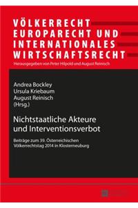 Nichtstaatliche Akteure Und Interventionsverbot