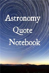 Astronomy Quote Notebook