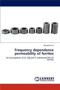 Frequency dependence permeability of ferrites