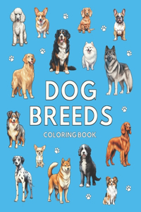 Dog Breeds Coloring Book