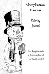 Merry Mandala Christmas Coloring Journal