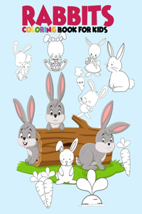 Rabbits coloring book for kids