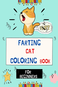 Farting Cat coloring book for beginners