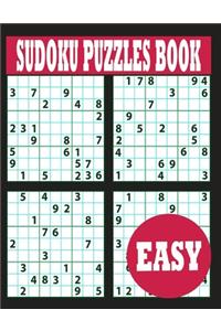 Sudoku Puzzle Book: Easy Sudoku Puzzle Book including Instructions and answer keys - Sudoku Puzzle Book for Adults