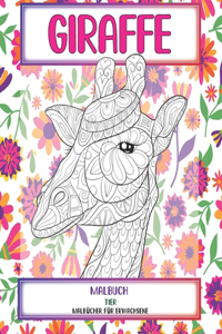 Malbuch - Malbücher für Erwachsene - Tier - Giraffe