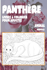 Livres à colorier pour adultes - Mandala - Animal - Panthère