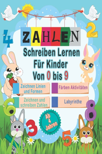 Zahlen Schreiben Lernen Für Kinder Von 0 bis 9
