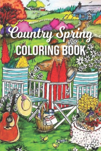 Country Spring Coloring Book