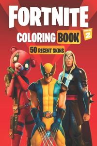 FORTNITE Coloring Book Chapter 2 (50 RECENT SKINS)