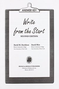 Write from the Start Answer Key