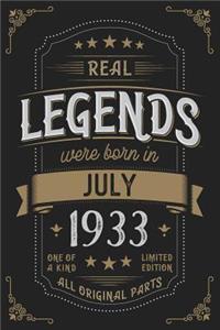 Real Legends were born in July 1933