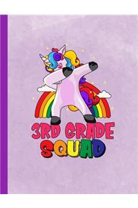 Dabbing Unicorn 3rd Grade Squad Notebook