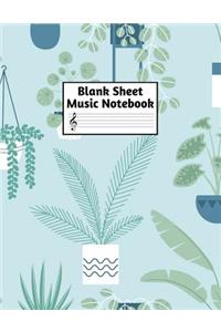 Blank Sheet Music Notebook