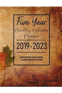 2019-2023 Five Year Monthly Calendar Planner: Five Years January 2019 to December 2023 Monthly Calendar Planner for Academic Agenda Schedule Organizer (5 Yours Monthly Calendar Planner)