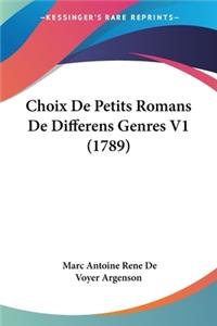 Choix De Petits Romans De Differens Genres V1 (1789)