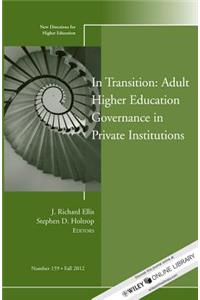 In Transition: Adult Higher Education Governance in Private Institutions