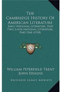 The Cambridge History Of American Literature