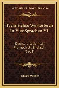 Technisches Worterbuch In Vier Sprachen V1