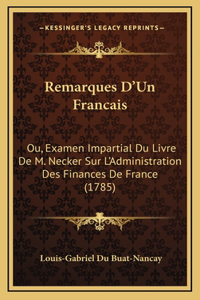 Remarques D'Un Francais