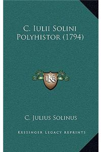C. Iulii Solini Polyhistor (1794)