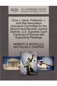 Clive J. Davis, Petitioner, V. Joint Bar Association Grievance Committee for the Second and Eleventh Judicial Districts. U.S. Supreme Court Transcript of Record with Supporting Pleadings