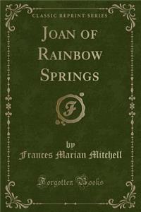 Joan of Rainbow Springs (Classic Reprint)