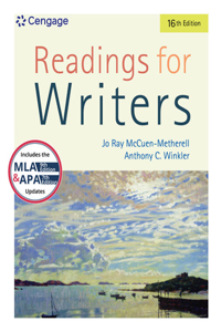 Mindtap for McCuen-Metherell/Winkler's Readings for Writers, 1 Term Printed Access Card