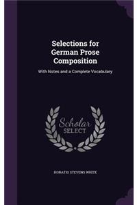 Selections for German Prose Composition