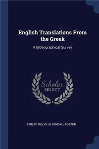 English Translations from the Greek