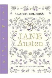 Classic Coloring: Jane Austen: 55 Removable Coloring Plates