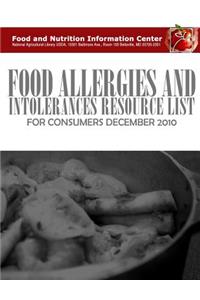 Food Allergies and Intolerances Resource List for Consumers