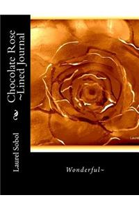 Chocolate Rose Lined Journal