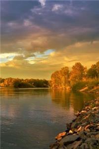 Mind Blowing Autumn Lakeside 200 page lined journal