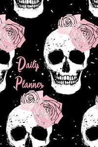 Daily Planner: Pink Skulls Daily Planner