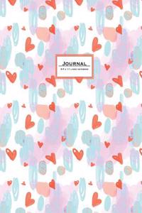 Journal (Diary, Notebook) 8.5 X 11 Lined: Modern Abstract Hearts Cover