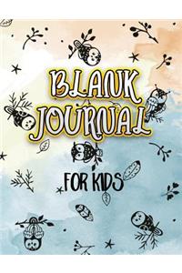 Blank Journal For Kids: Unlined Blank Journal For Doodling Drawing Sketching & Writing