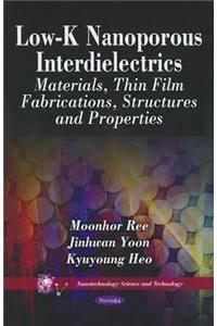 Low-K Nanoporous Interdielectrics