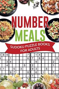 Number Meals Sudoku Puzzle Books for Adults
