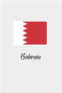 Bahrain flag minimalist notebook: Country national flag travel journal notebook