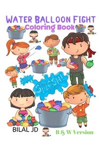 Water Balloon Fight Coloring Book