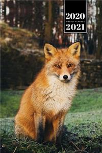 Fox Week Planner Weekly Organizer Calendar 2020 / 2021 - Sunset